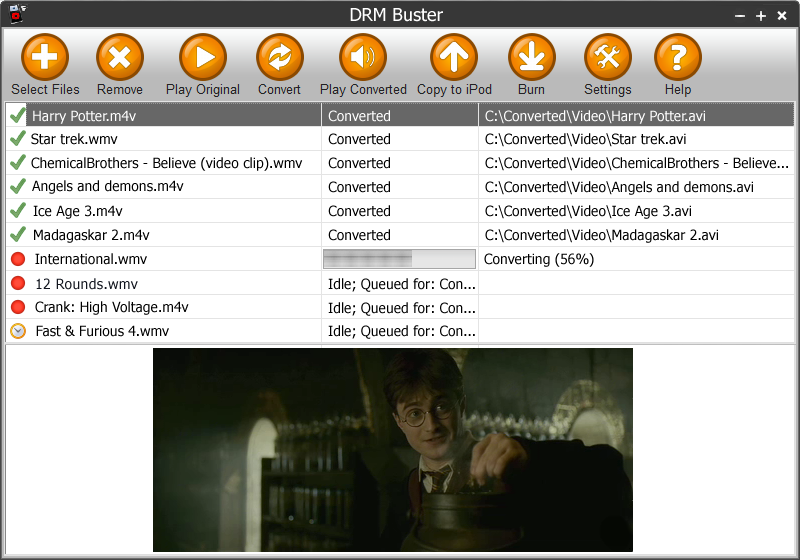 Click to view DRMBuster 4.3.8 screenshot