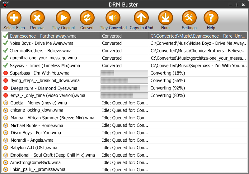 Convert WMA Files