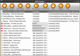Screenshots: Converting WMA Files